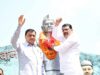 गांधी जयंती पर औद्योगिक क्षेत्र कोरबा में लगाए गए लगभग 100 पौधे