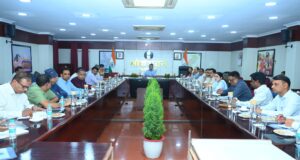 राष्ट्रपति श्रीमती द्रौपदी मुर्मू के छत्तीसगढ़ प्रवास की तैयारियों के संबंध में लोकभवन में बैठक आयोजित