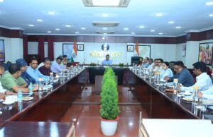 राष्ट्रपति श्रीमती द्रौपदी मुर्मू के छत्तीसगढ़ प्रवास की तैयारियों के संबंध में लोकभवन में बैठक आयोजित