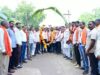 गन्ने का मूल्य 425 रुपये प्रति क्विंटल होने पर किसानों में उत्साह एवं खुशी, उप मुख्यमंत्री विजय शर्मा को शक्कर की बोरियों से तौलकर जताया आभार